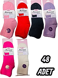 Kadın Sara Yumoş Patik 48 Adet