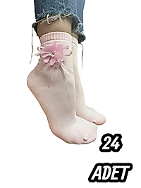 Kadın Melina Aksesuarlı Çorap 24 Adet