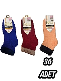 Kadın Xgripolo Yumoş Tüylü Patik 36 Adet