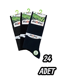 Erkek Dündar Bambu Garson Çorap 24 Adet