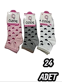 Kadın Özde Konç Patik Çorap 24 Adet