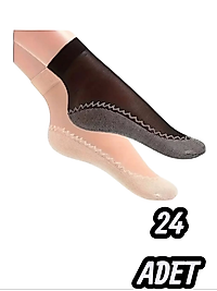 Kadın İdol Koton Taban Çorap 24 Adet