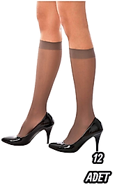 Kadın Oral Ten Dizaltı Çorap 12 Adet