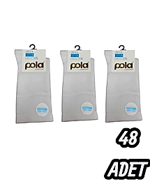 Unisex  Pola Tenis Çorabı 48 Adet