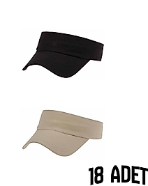 Unisex Suyutti Vizör Şapka 18 Adet