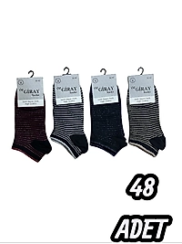 Kadın  Özgiray Simli Patik Çorap 48 Adet