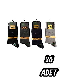 Erkek Pola Bambu Çorap 36 Adet