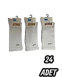 Erkek Pola Tenis Çorap 24 Adet