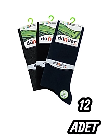 Erkek Dündar Bambu Garson  Çorap 12 Adet