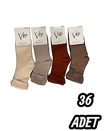 Kadın Vip Termal Kıvrık Patik 36 Adet