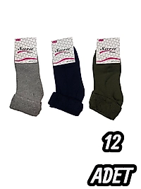 Kadın Sara Havlu Patik 12 Adet