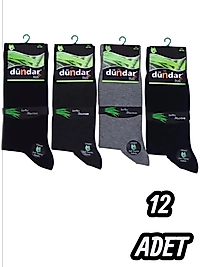 Erkek Dündar Bambu Çorap 12 Adet