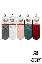 Kadın Çöğen Dikişsiz Pilates Babet 24 Adet