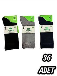 Erkek Ayess Bambu Diyabetik Çorap 36 Adet