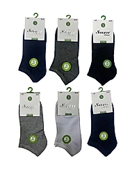 Kadın Sara Bambu Patik Çorap 24 Adet