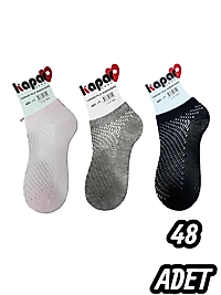 Kadın Kapar File Patik Çorap 48 adet