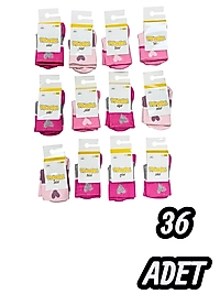 Çocuk Panda Çorap 36 Adet