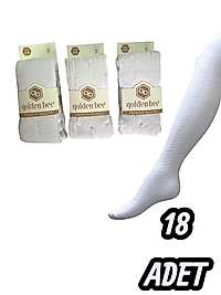 Bebek Golden Bee Kabartma Desenli Kilotlu Çorap 18 Adet