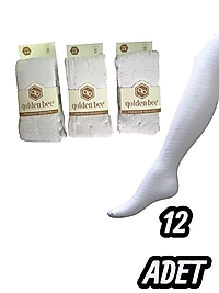 Çocuk Golden Bee Kabartma Desenli Kilotlu Çorap 12 Adet