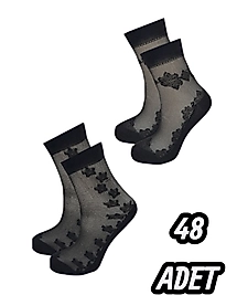 Kadın Şeffaf Patik 48 Adet