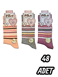 Kadın Xgripolo Dikişsiz Soket 48 Adet
