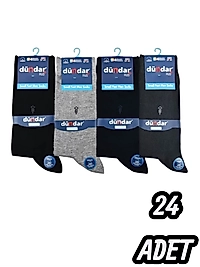 Erkek Dündar Pamuk Garson Çorap 24 Adet