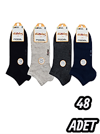 Erkek Dündar Modal Patik Çorap 48 Adet