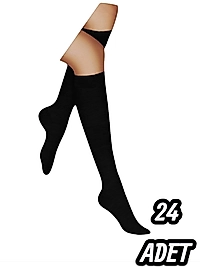 Kadın Şirin Anne Dizaltı Çorap 24 Adet