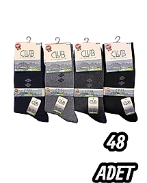 Erkek Club Lambswool Çorap 48 Adet