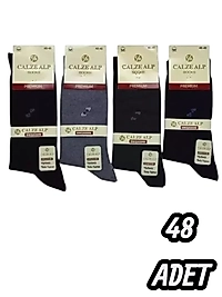 Erkek Calzealp Dikişsiz Çorap 48 Adet