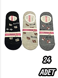 Kadın Özde Babet Çorap 24 Adet