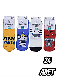 Bebe Panda Çorap 24 Adet