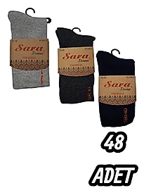 Kadın Sara Termal Çorap 48 Adet