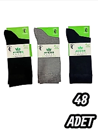Erkek Ayess Bambu Diyabetik Çorap 48 Adet