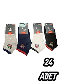 Çocuk Vip Patik Çorap 24 Adet