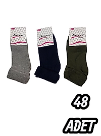 Kadın Sara Havlu Patik 48 Adet