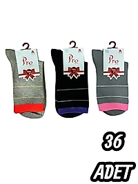 Kadın Pro Penye Çorap 36 Adet