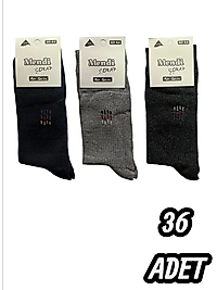 Erkek Mendi Çorap 36 Adet