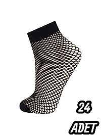 Kadın Fİle Soket Çorap 24 Adet