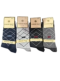 Erkek Calzemen Likralı Çorap 12 Adet