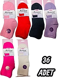 Kadın Sara Yumoş Patik 36 Adet