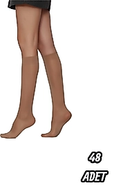 Kadın Daymod Mycro 50 Dizlatı Çorap 48 Adet