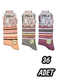 Kadın Xgripolo Dikişsiz Soket 36 Adet