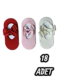 Bebek Kurdale Babet Çorap 18 Adet