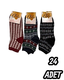 Kadın Odella Termal Patik 24 Adet