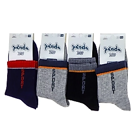 Çocuk Panda Kolej Çorap 36 Adet
