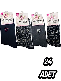 Kadın Sara Havlu Soket 24 Adet