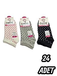 Kadın Özde Patik Çorap 24 Adet