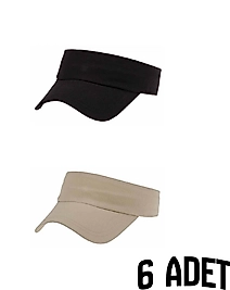 Unisex Suyutti Vizör Şapka 6 Adet