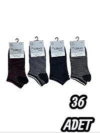 Kadın  Özgiray Simli Patik Çorap 36 Adet